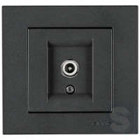 Розетка TV конечная Arvia Electric KAREN Дымчатый (20 04 2000 273)